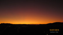 Depois de dias chuvosos o Sol mandou seus raios anunciarem que estava lá! E o céu ficou limpo ao amanhecer!. Foto: Edison Costa Porto