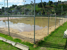 Quadra de areia do Parque Central. Foto Márcio Cordeiro.