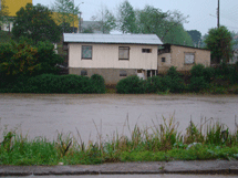 Chuva: Rio do Peixe chegou a ficar 1,65m acima do nível normal, em Caçador. Setembro 2008. Foto Murilo Roso.