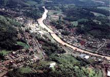 Vista aérea de Rio das Antas. Município completa 51 anos dia 27 de julho. Foto Divulgação.