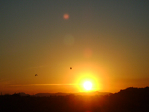 Pôr do sol. Foto Lucimar Appi.