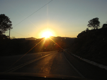 Nascer do sol estrada Caçador - Lebon Régis. Foto Olmiro Sulzbach.