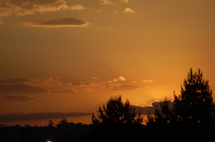 Por do sol. Foto de 04/11/10, por Marcia Coelho.