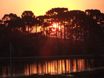 Por do sol no Rancho Sorgatto. Foto Mauricio Sorgatto.