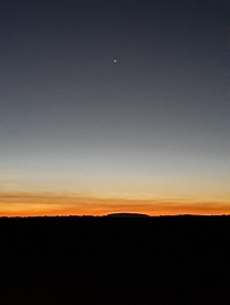 Início de noite na fazenda vó Maria em Água Doce-SC.