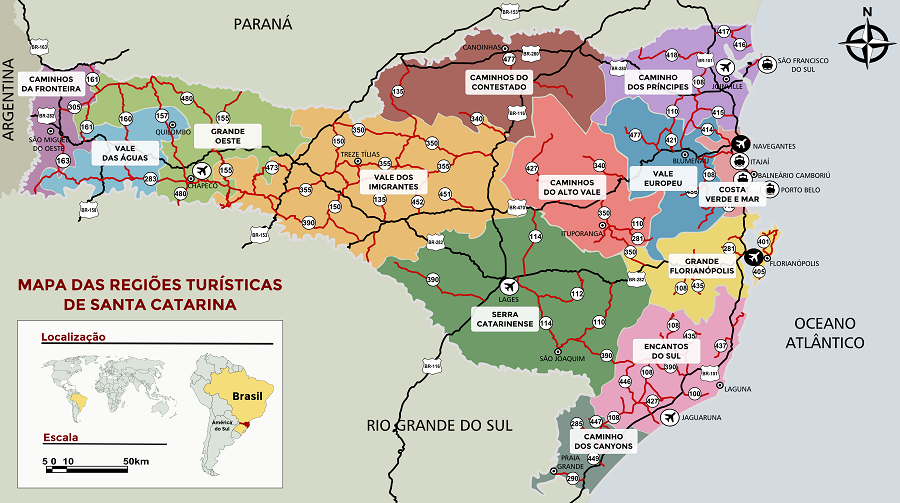 Veja como ficou: Mapa do Turismo de Santa Catarina é ... Veja como ficou: Mapa do Turismo de Santa Catarina é ...